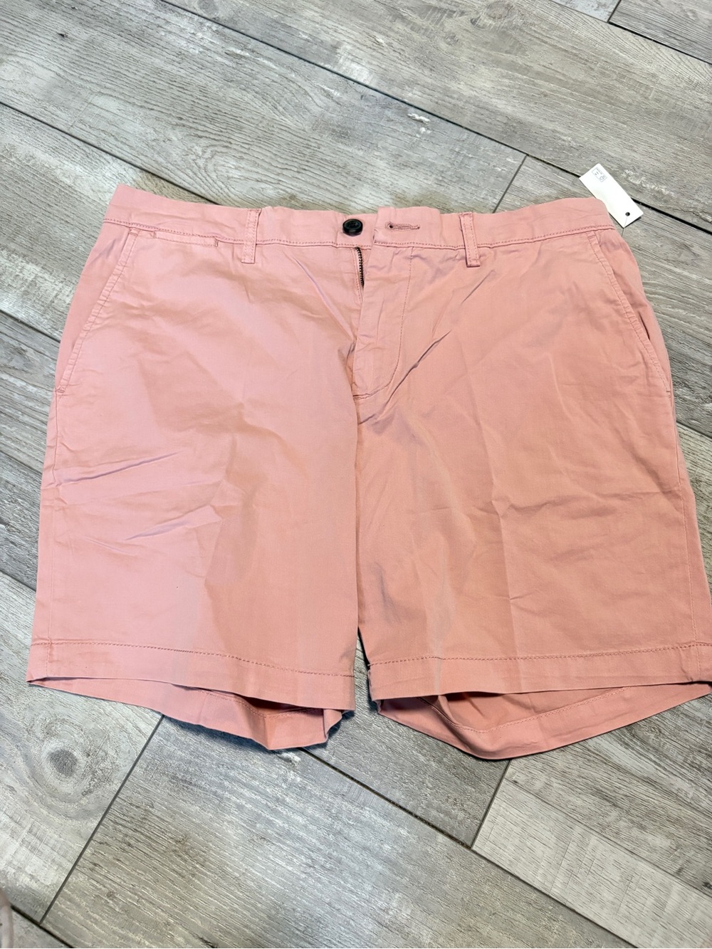 Goodthreads Pink Flat-Front Cotton Chino Shorts